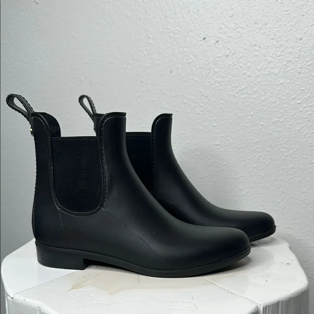 Sam Edelman Tinsley Black Chelsea Rain Boots - Size 7 (A-1644)